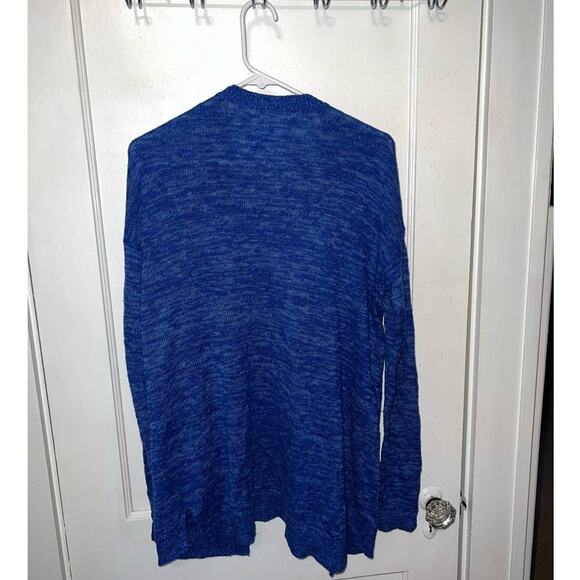 Hollister blue heathered button down open cardigan size M - Picture 4 of 5